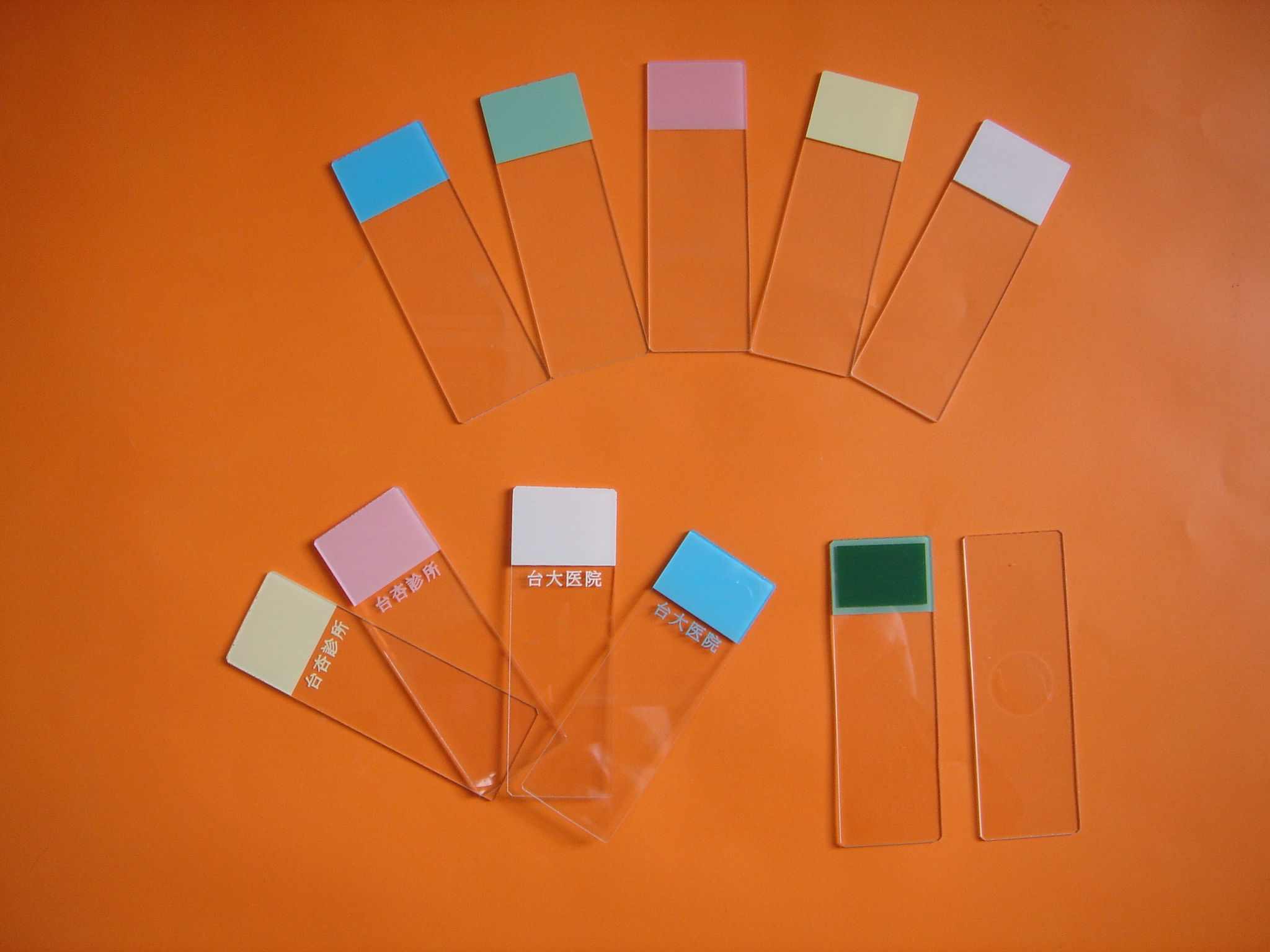 MICROSCOPE SLIDES (COLORED)